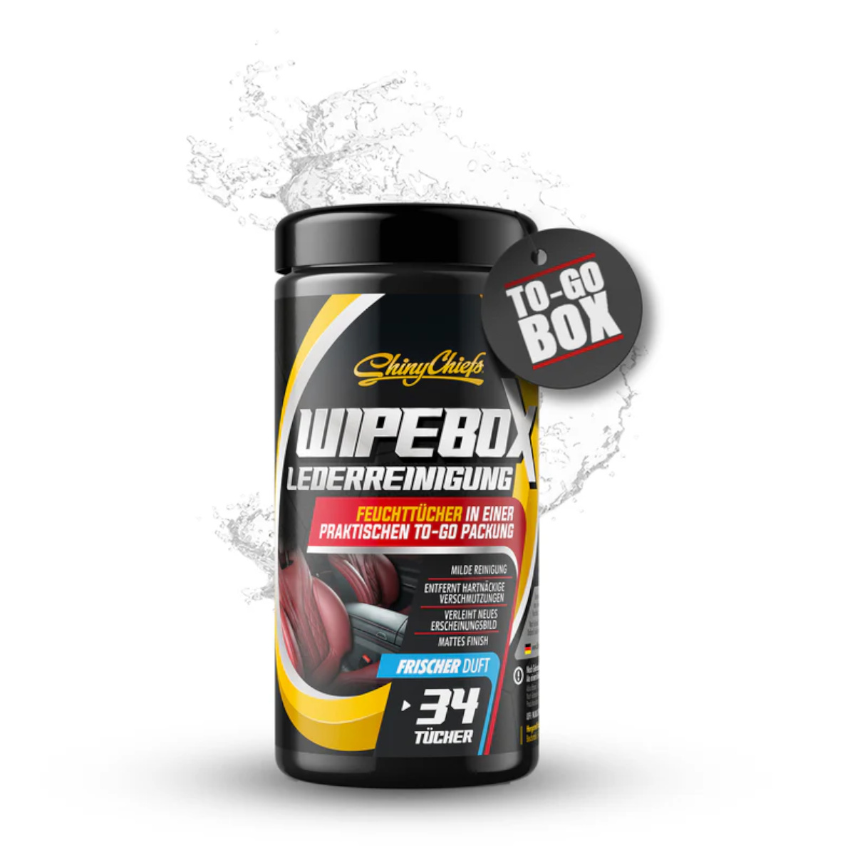 Shiny Chiefs WIPEBOX - LEDER TÜCHER (34 Tücher)