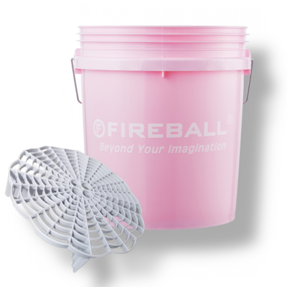 Fireball Wascheimer Pink mit Grit Trap Sieb