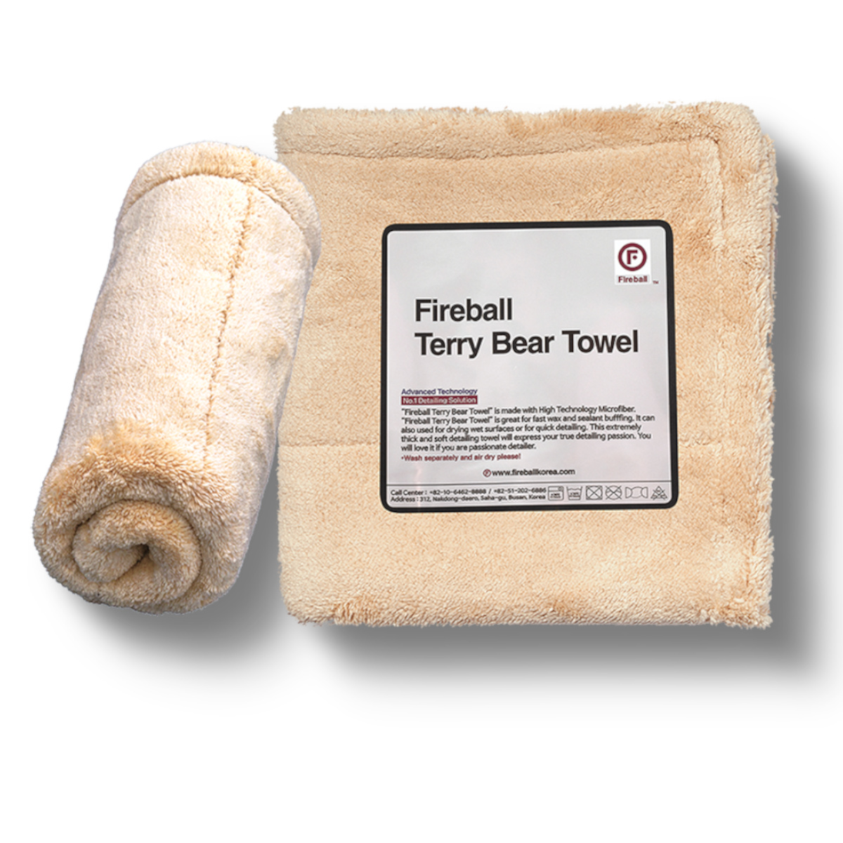 Fireball Terry Bear Mikrofasertuch 40 x 40 cm