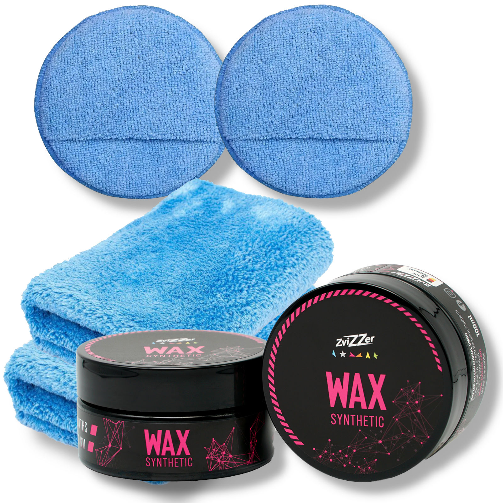 ZviZZer Wax Synthetic - Hybrid Autowachs Set
