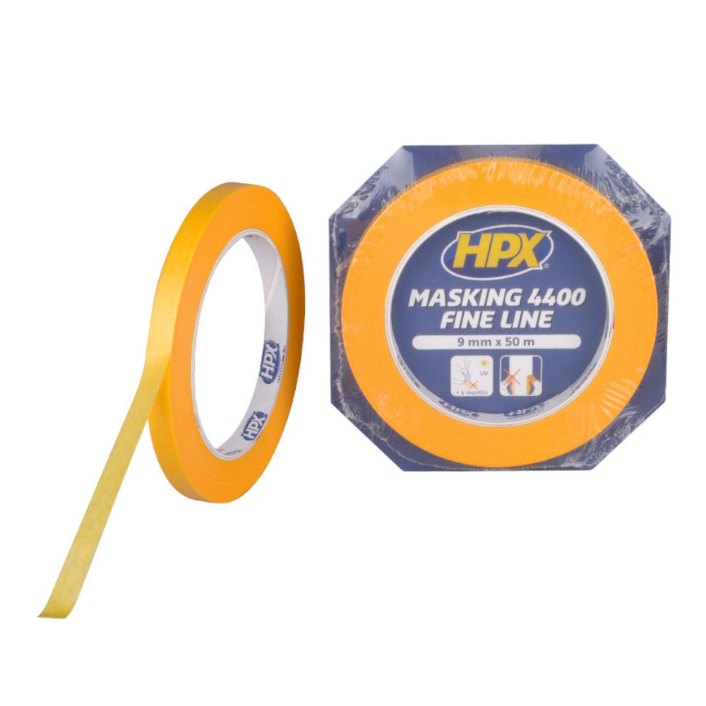 HPX Masking 4400 Fine Line Klebeband 9mm x 50m