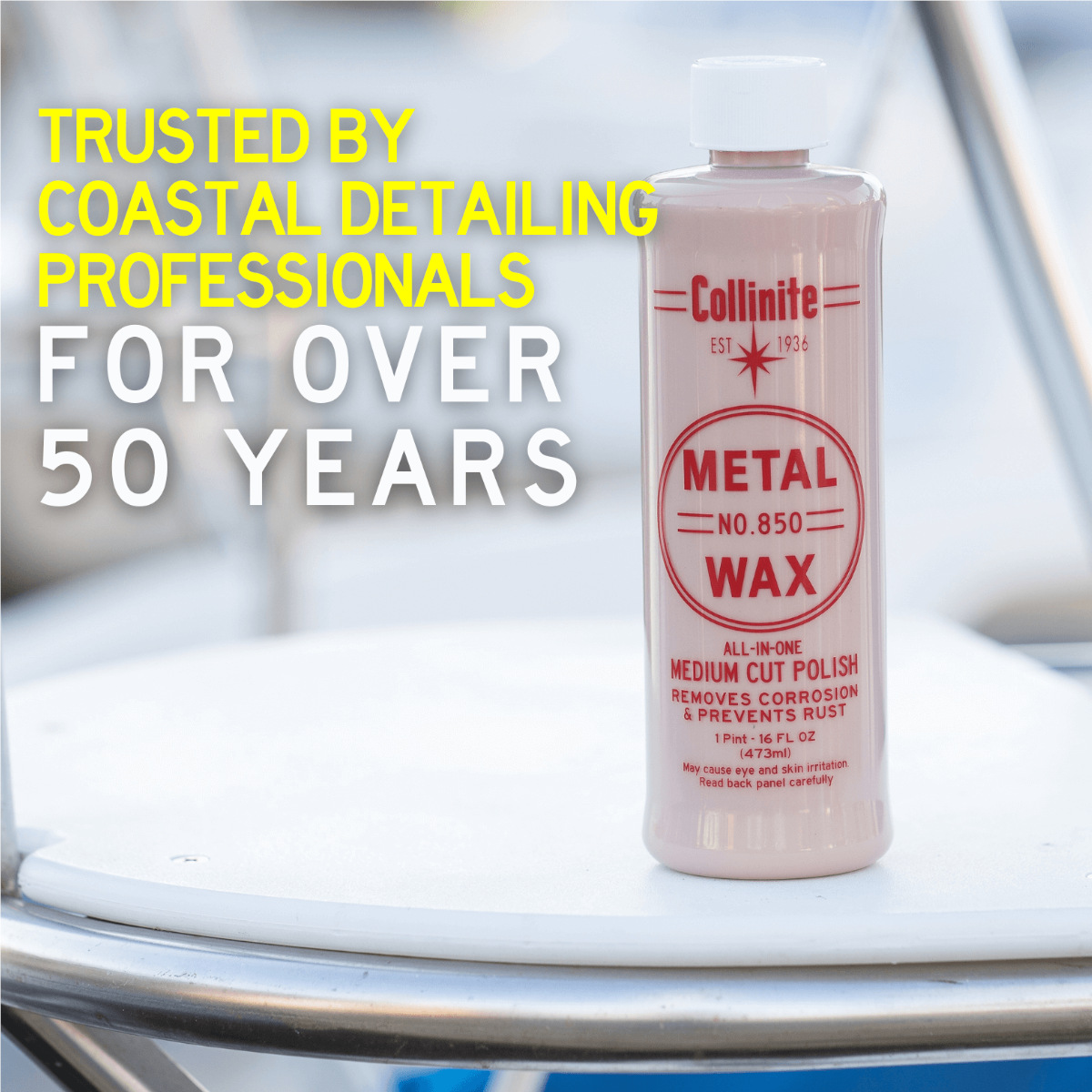 COLLINITE No 850 Metal Wax Set - Metallpolitur 473ml