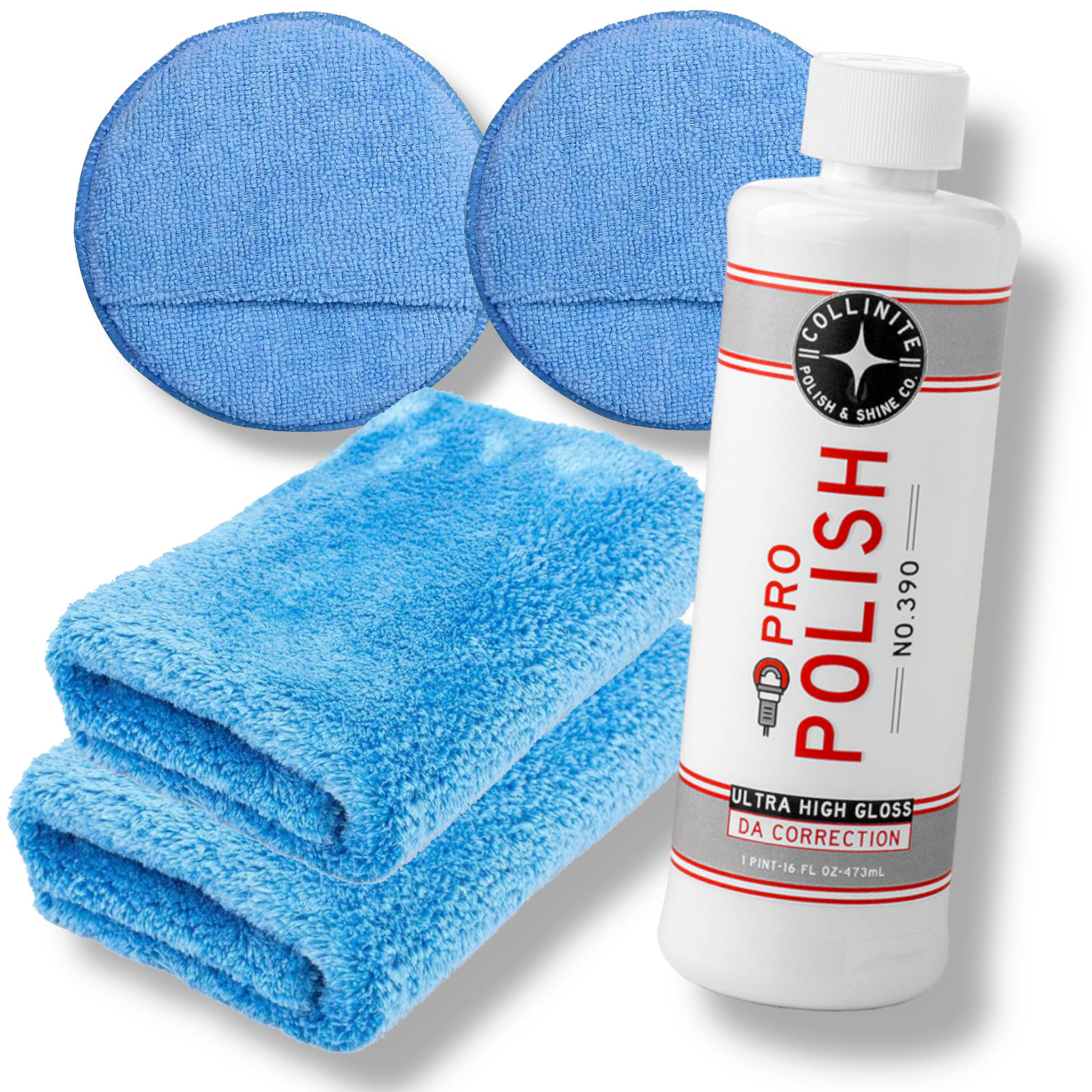 COLLINITE No 390 Prewax Auto Polish Set - Lackreiniger Politur 473ml