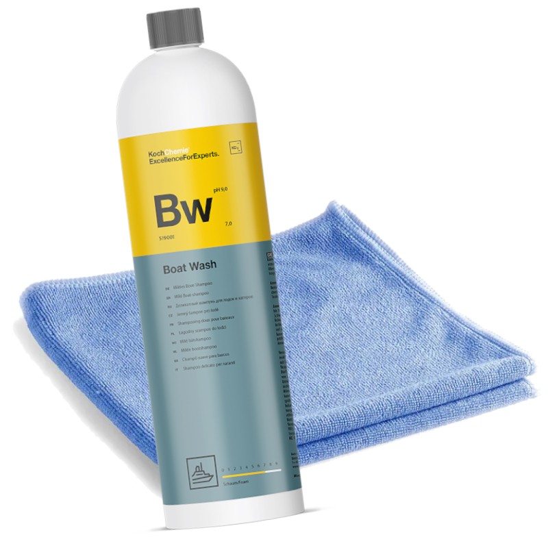 Koch Chemie BW Boat Wash Neutrales Bootshampoo 1L + Mikrofasertuch