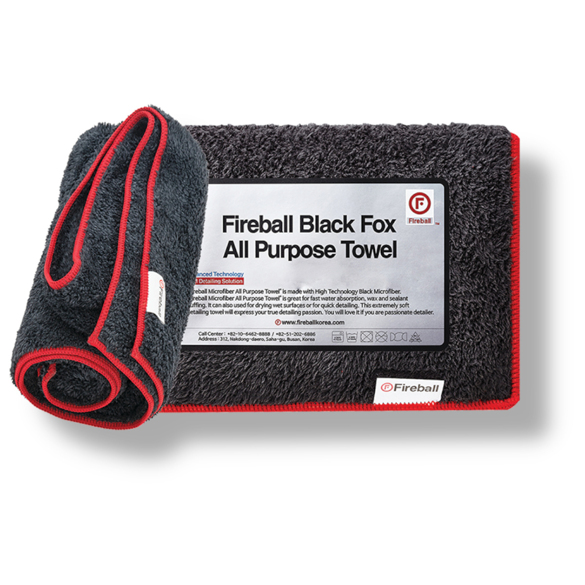 Fireball Black Fox Allzwecktuch 75 x 40 cm