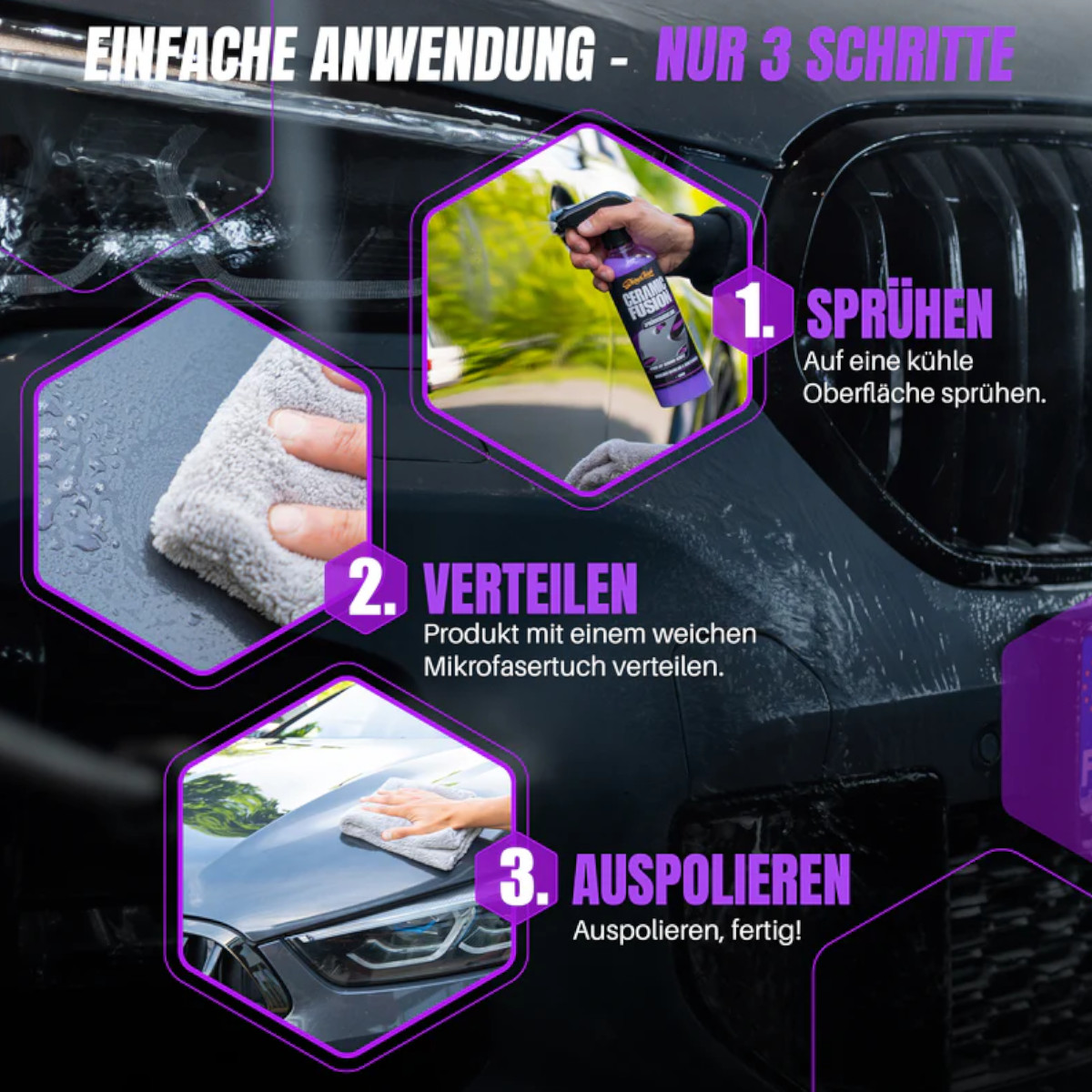 Shiny Chiefs CERAMIC FUSION - SPRÜHVERSIEGELUNG Blue 500ml