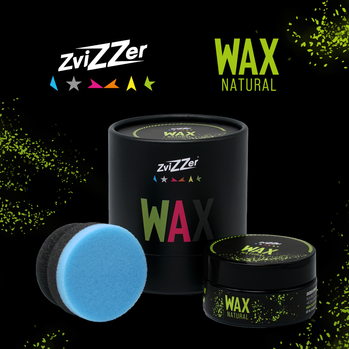 ZviZZer Wax Natural - Carnauba Autowachs incl. Box - 100ml