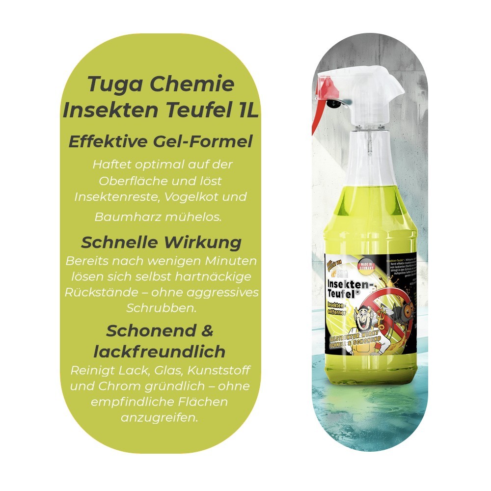 Tuga Chemie Insekten und Autoshampoo Teufel Set 2x1L