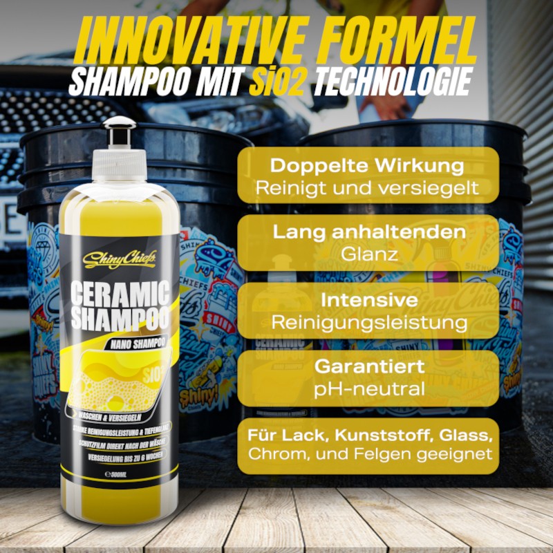Shiny Chiefs CERAMIC SHAMPOO - WASCH VERSIEGELUNG 500ml