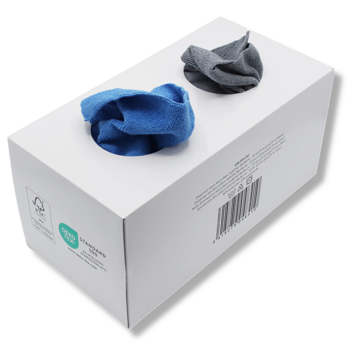 CHIMP TOOLS Mikrofaser Spenderbox 50er Pack Blau/Grau