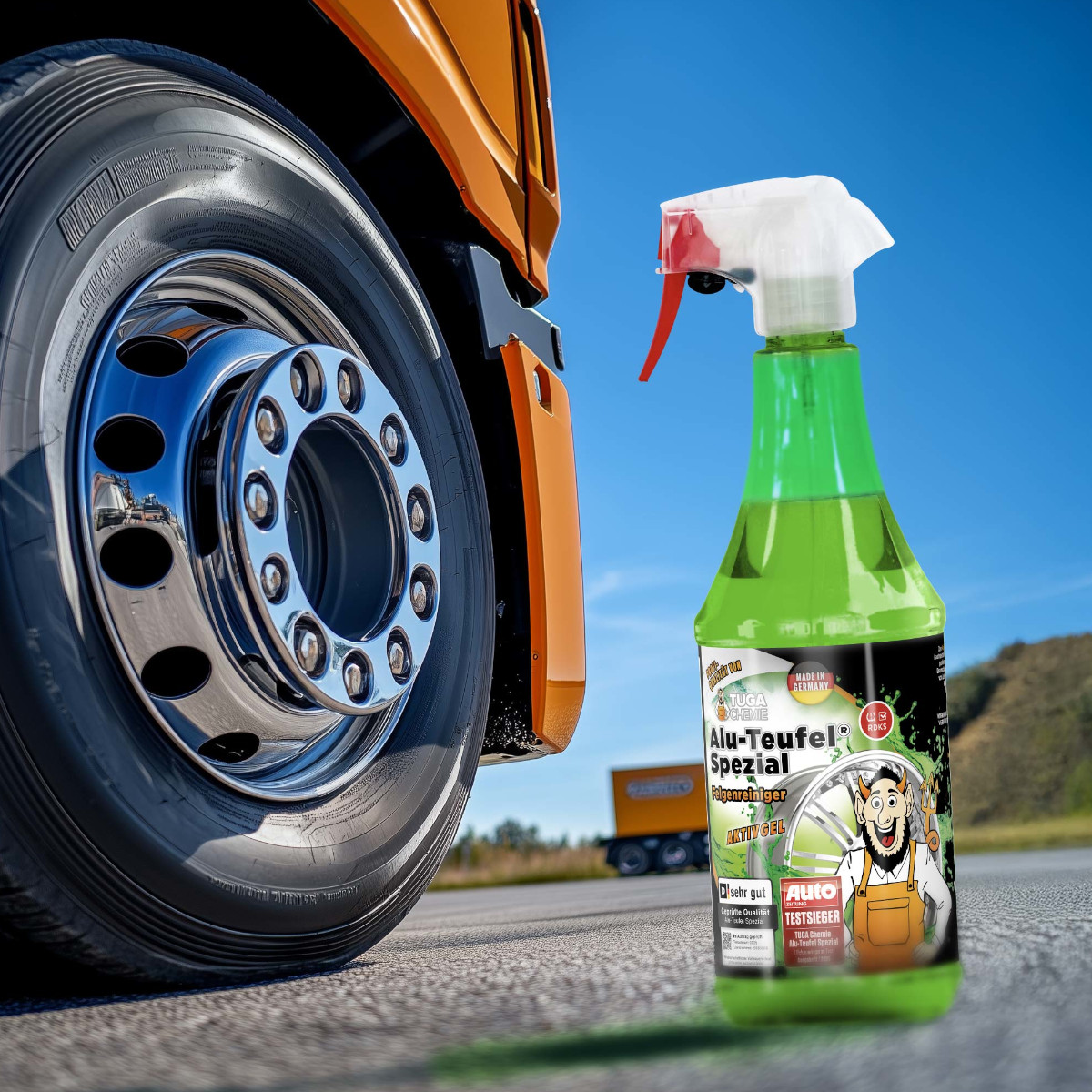 Tuga Chemie Alu Teufel Spezial - pH-hautneutraler Felgenreiniger Set