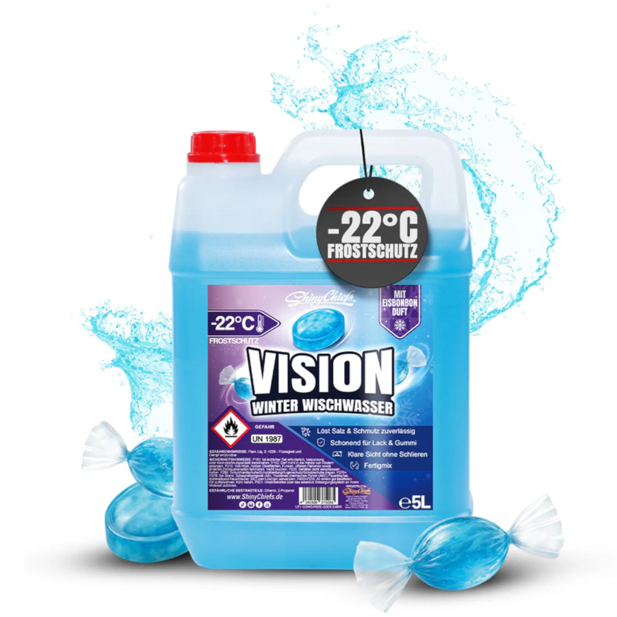 Shiny Chiefs VISION - Winter Frostschutz Wischwasser Eisbonbon 5L