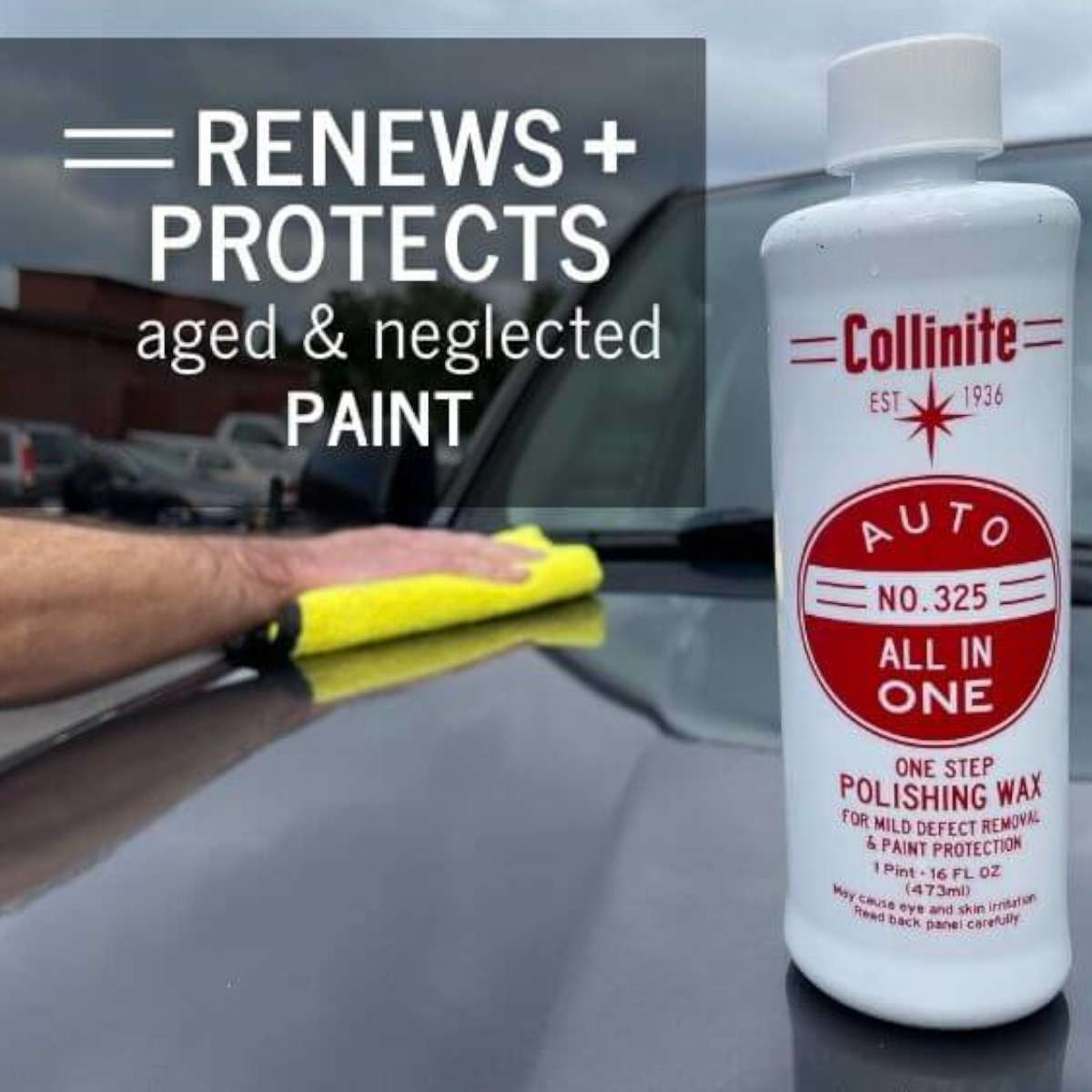 COLLINITE No 325 Auto Cleaner Polish Wax One Step Politur Set