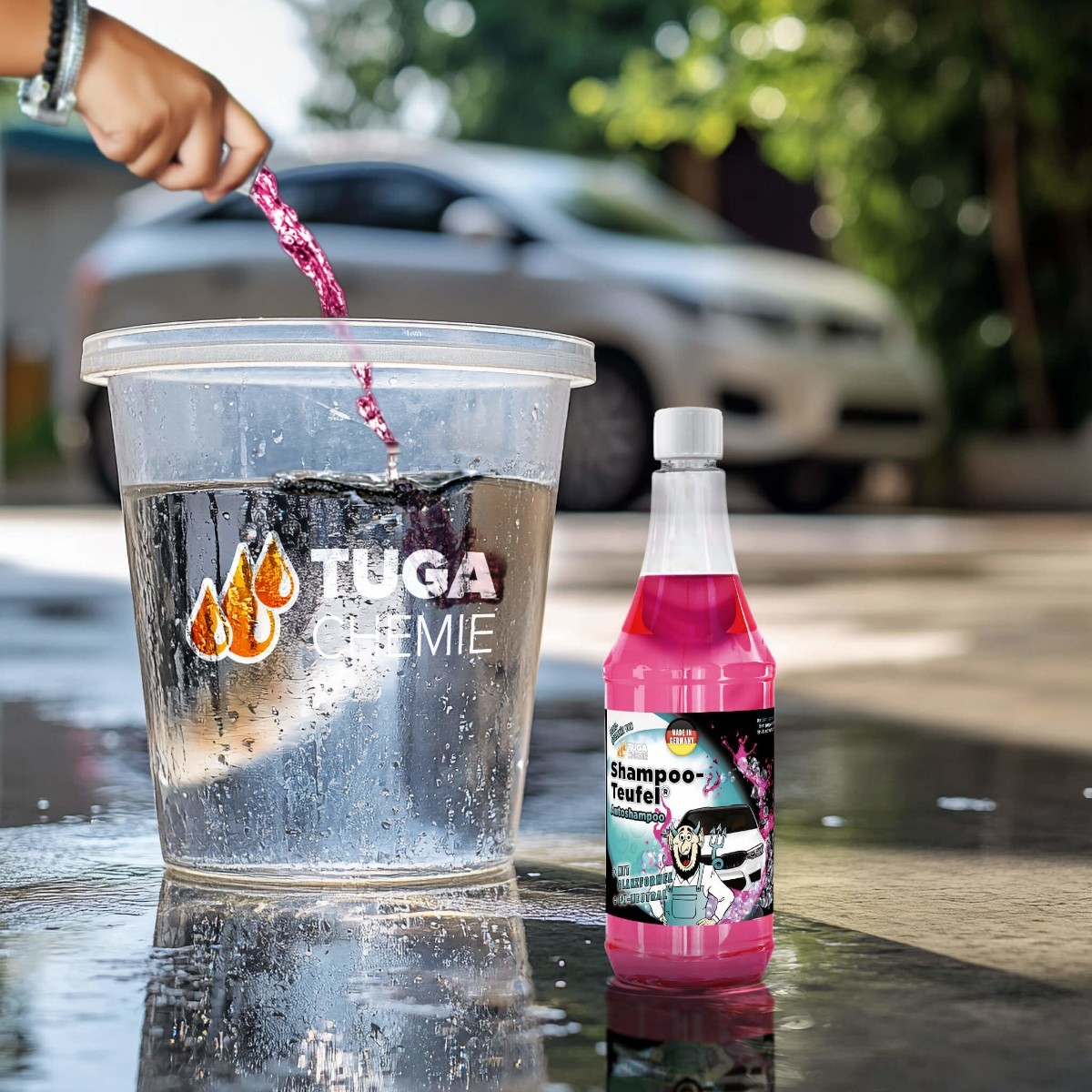 Tuga Chemie Insekten und Autoshampoo Teufel Set 2x1L