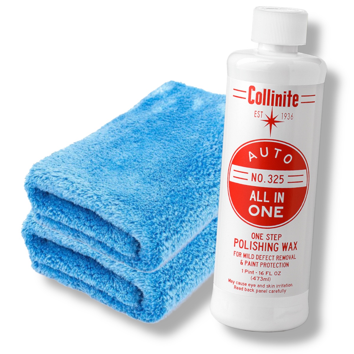 COLLINITE No 325 Auto Cleaner Polish Wax One Step Politur Set