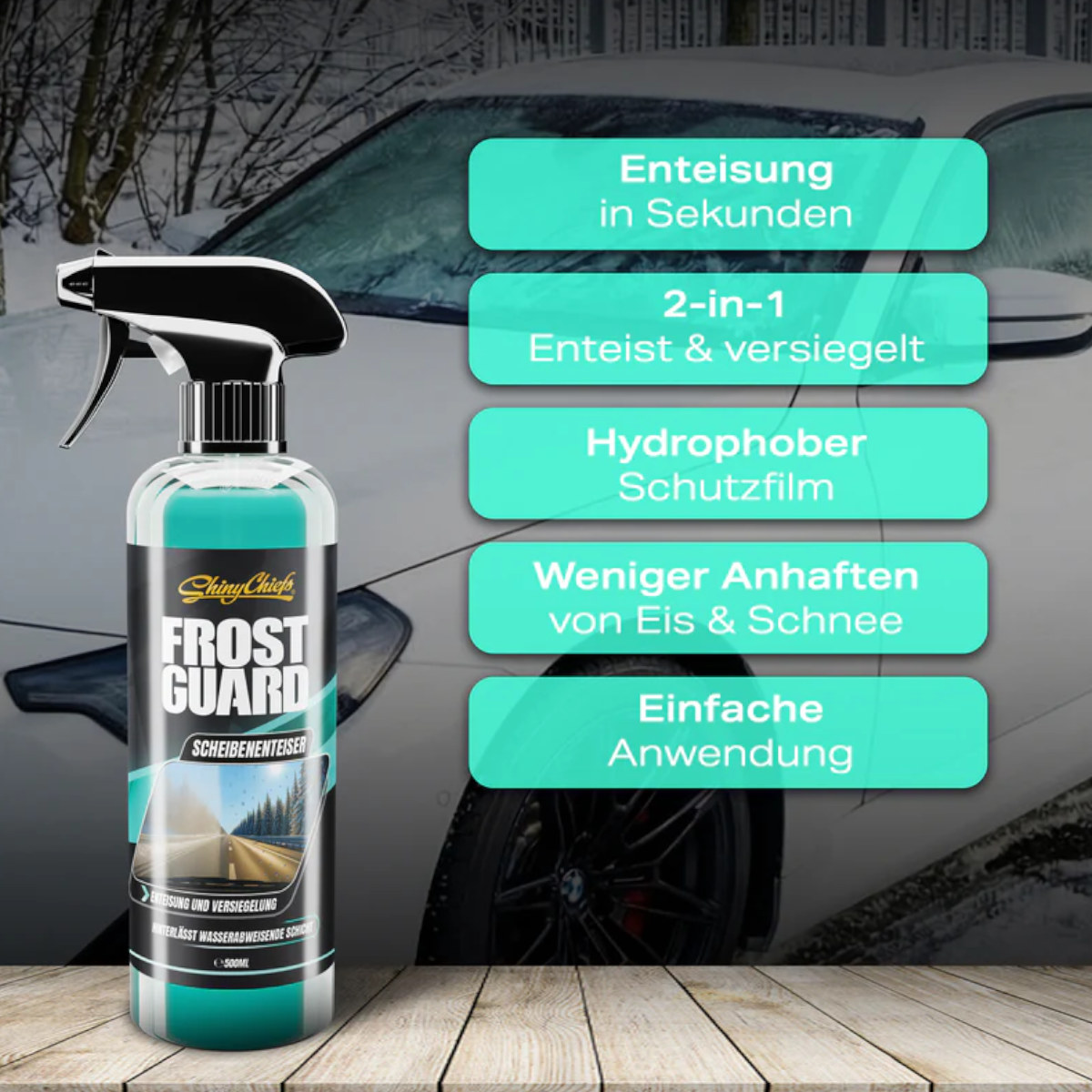 Shiny Chiefs FROST GUARD - SCHEIBENENTEISER + VERSIEGELUNG 500ml