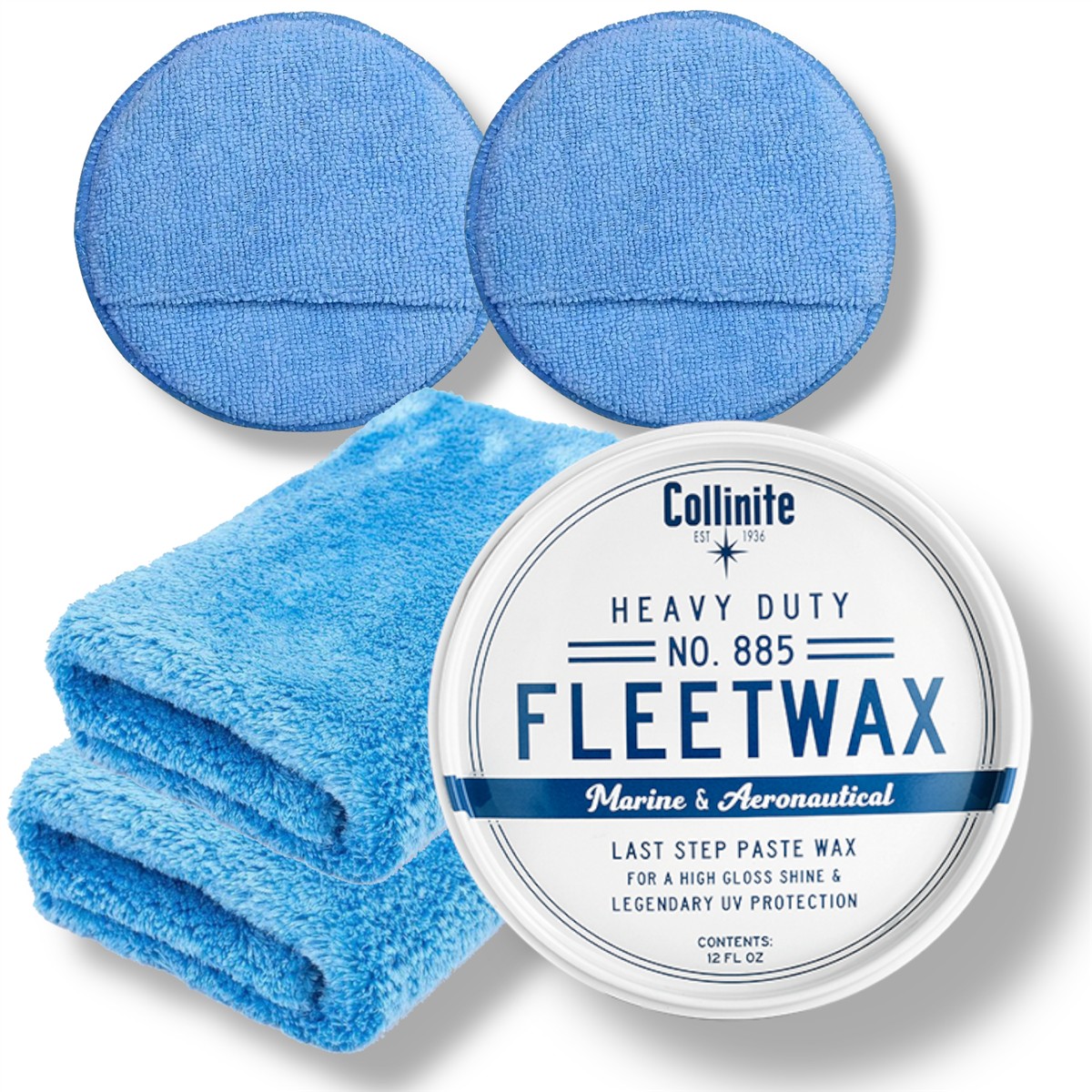 COLLINITE 885 Fleetwax Paste - Marine Wax Set