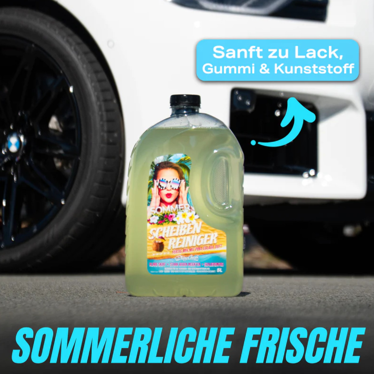 Shiny Chiefs SOMMER - Scheibenklar Wischwasser Pina Colada 5L