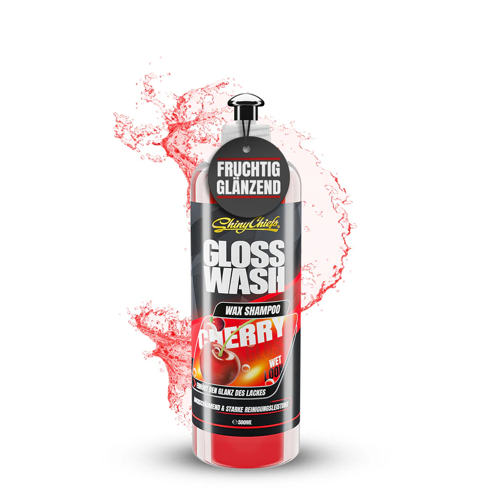 Shiny Chiefs GLOSSWASH KIRSCHE - WASH & WAX SHAMPOO 500ml