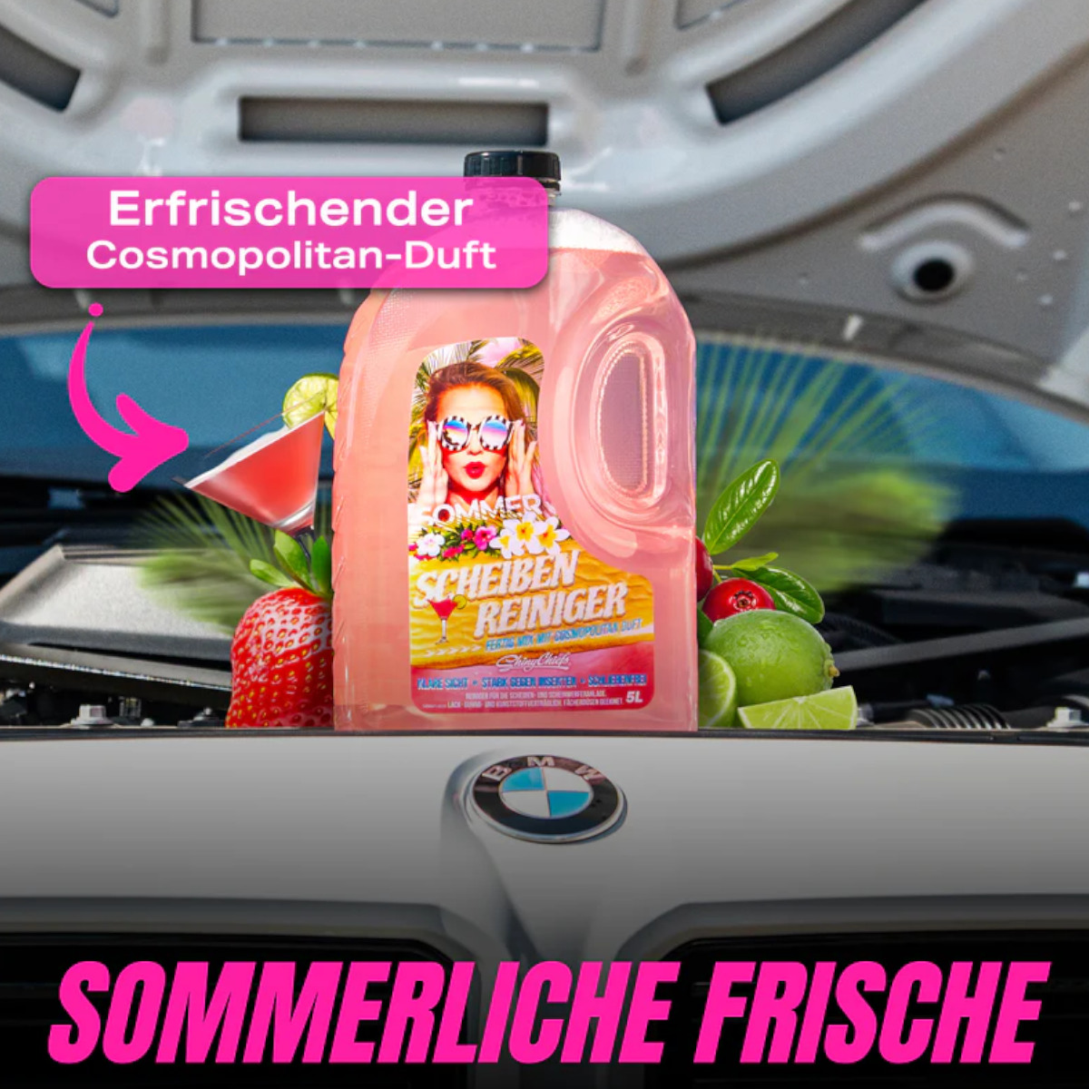 Shiny Chiefs SOMMER - Scheibenklar Wischwasser Cosmopolitan 5L