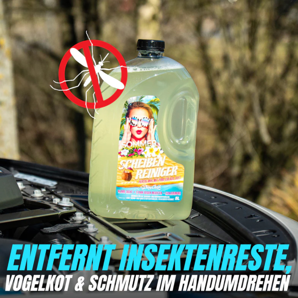 Shiny Chiefs SOMMER - Scheibenklar Wischwasser Pina Colada 5L