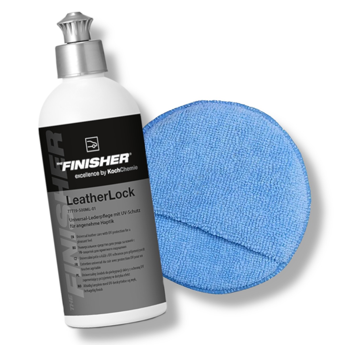 THE FINISHER LeatherLock Set - Lederpflege Set + Mikrofaser Applikator