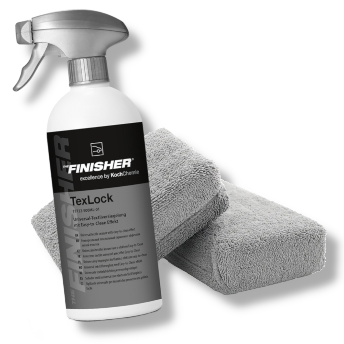 THE FINISHER Textilversiegelung Set - TexLock + Mikrofaser Applikator