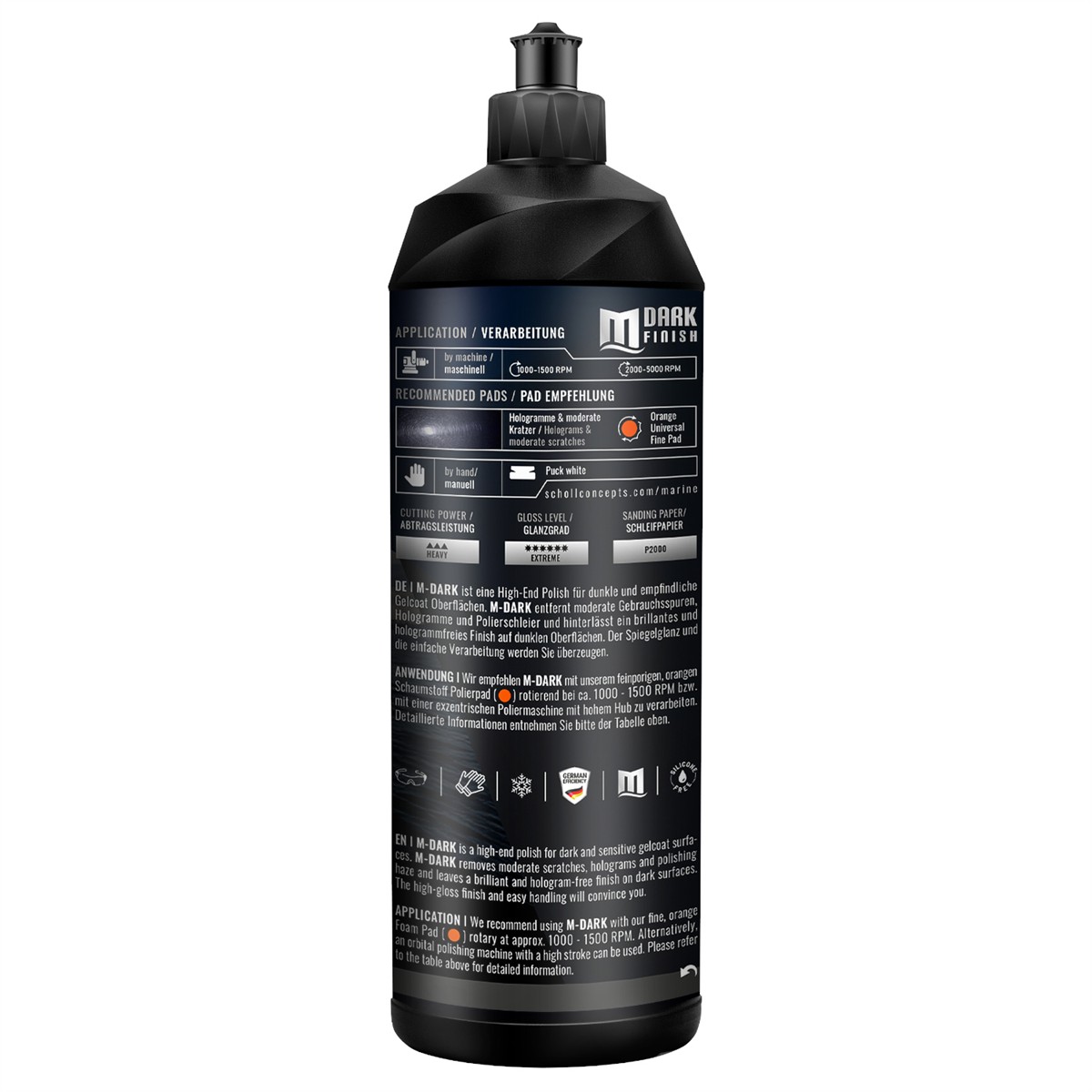 Scholl Concepts Marine - Dark Finish - Fine Cut Bootspolitur 1Kg