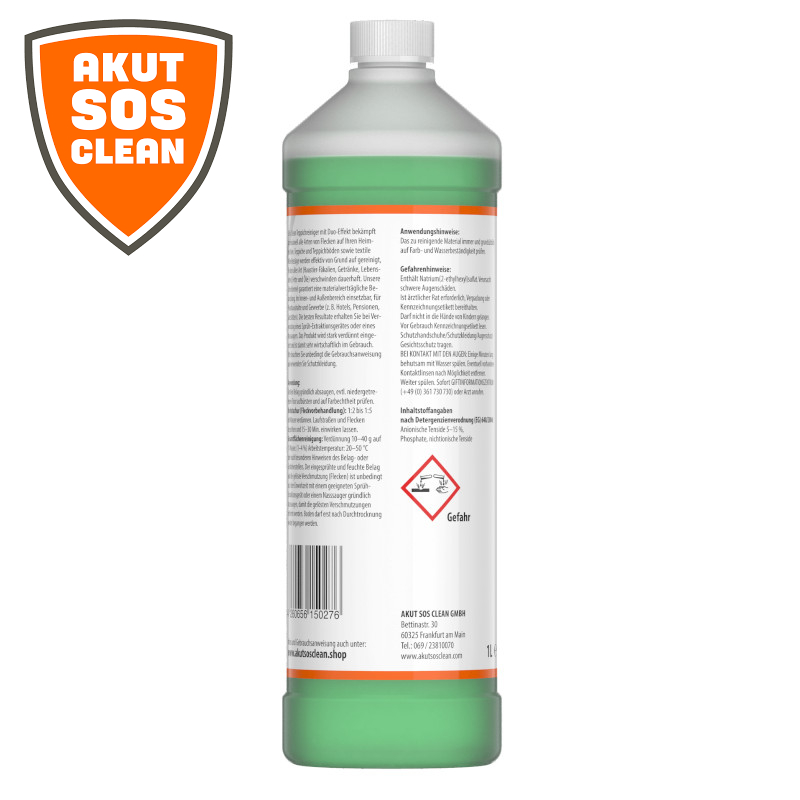 Akut SOS Clean ULTRA CLEAN CARPET Teppichreiniger Hochleistungskonzentrat 