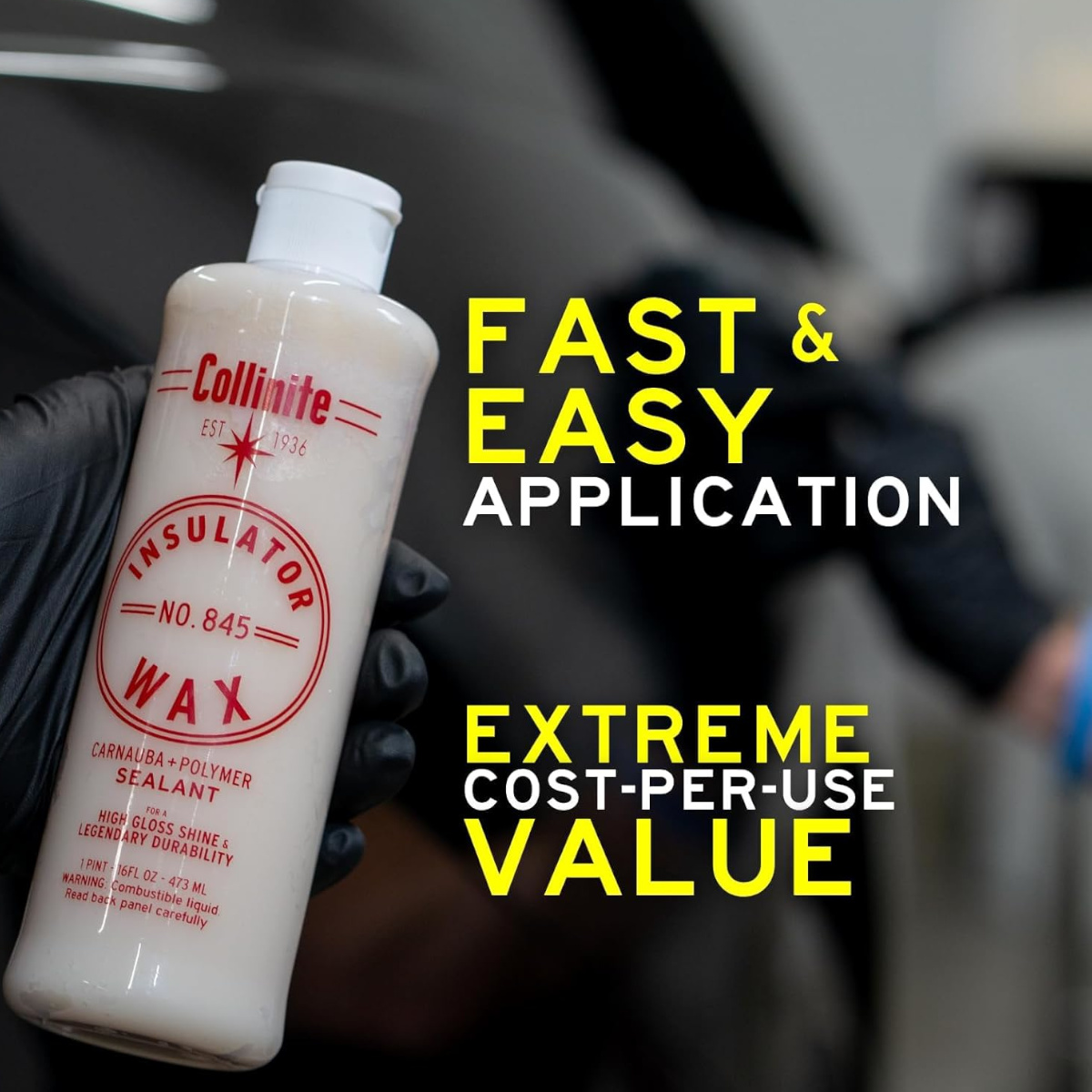 COLLINITE 845 Insulator Carnauba & Polymer Autowax 473ml