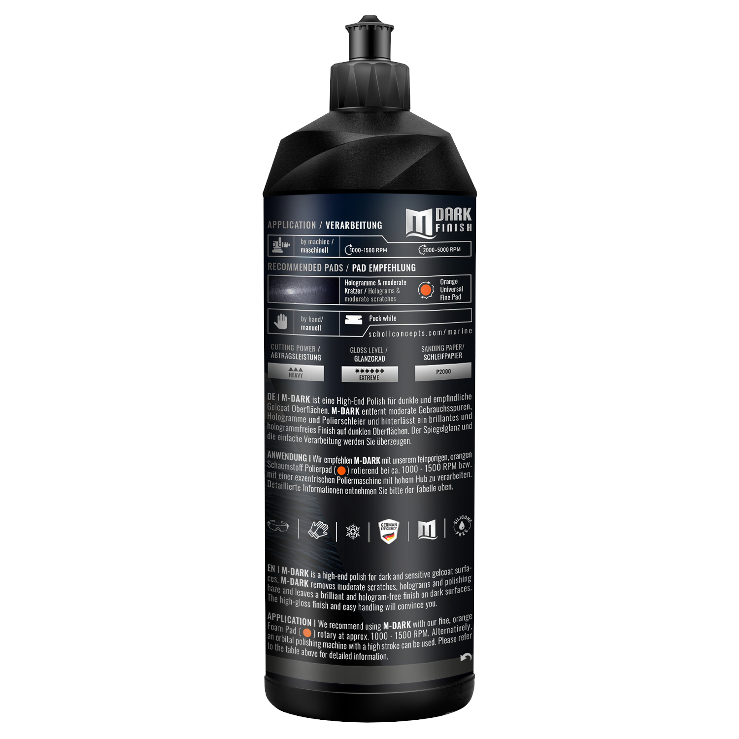 Scholl Concepts M - Dark Finish - Fine Cut Bootspolitur 1Kg