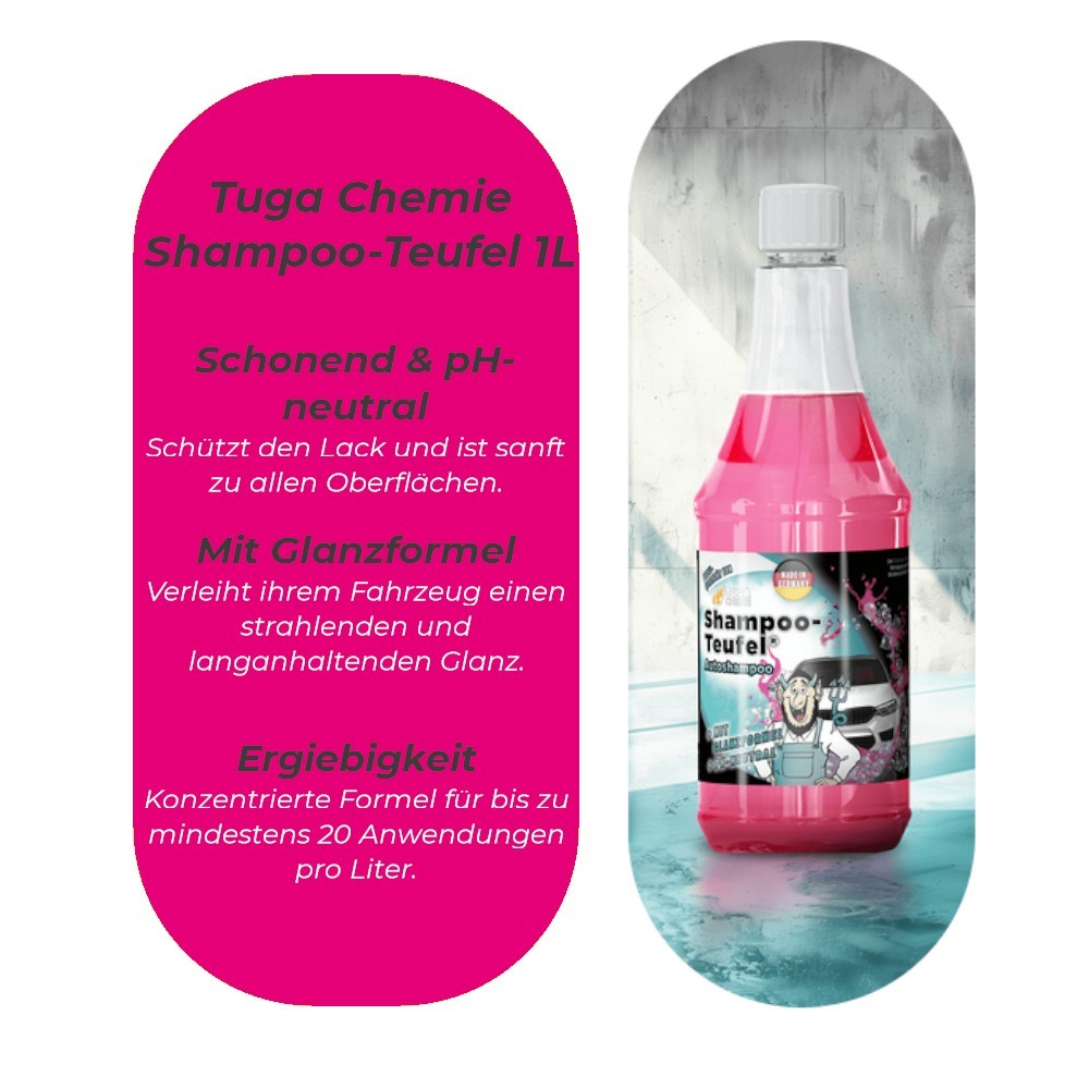 Tuga Chemie Insekten und Autoshampoo Teufel Set 2x1L