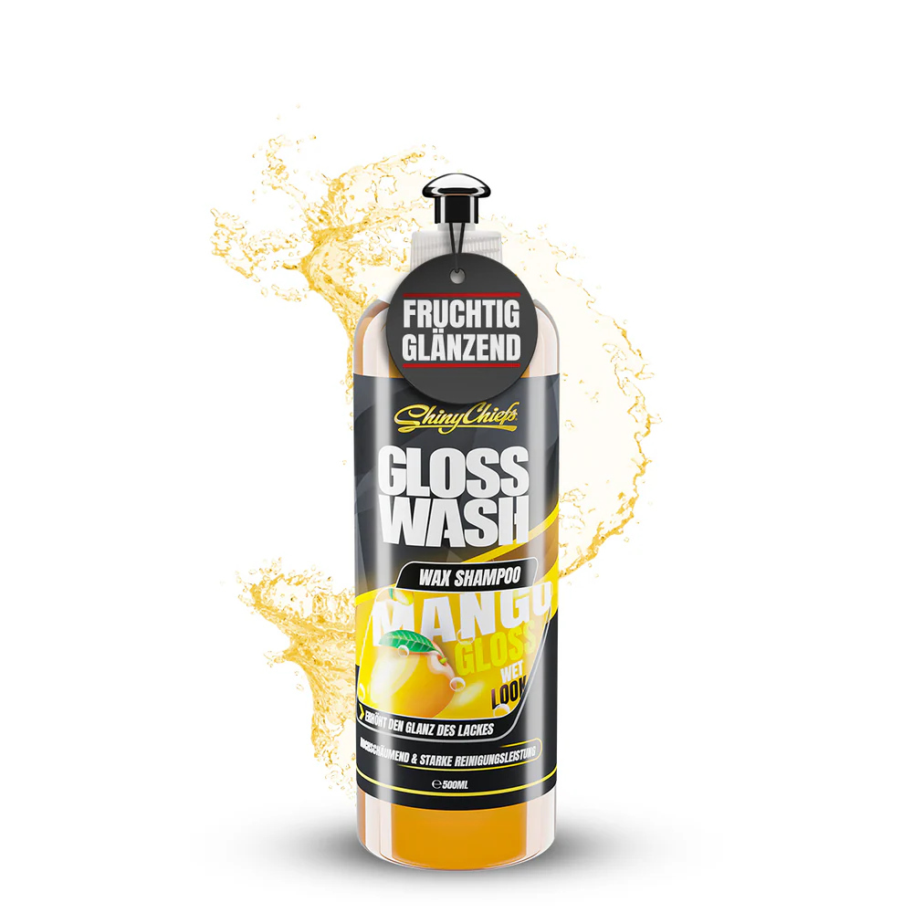 Shiny Chiefs GLOSSWASH MANGO - WASH & WAX SHAMPOO 500ml