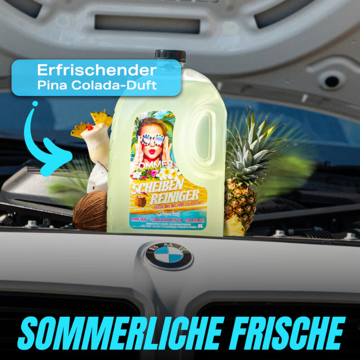 Shiny Chiefs SOMMER - Scheibenklar Wischwasser Pina Colada 5L