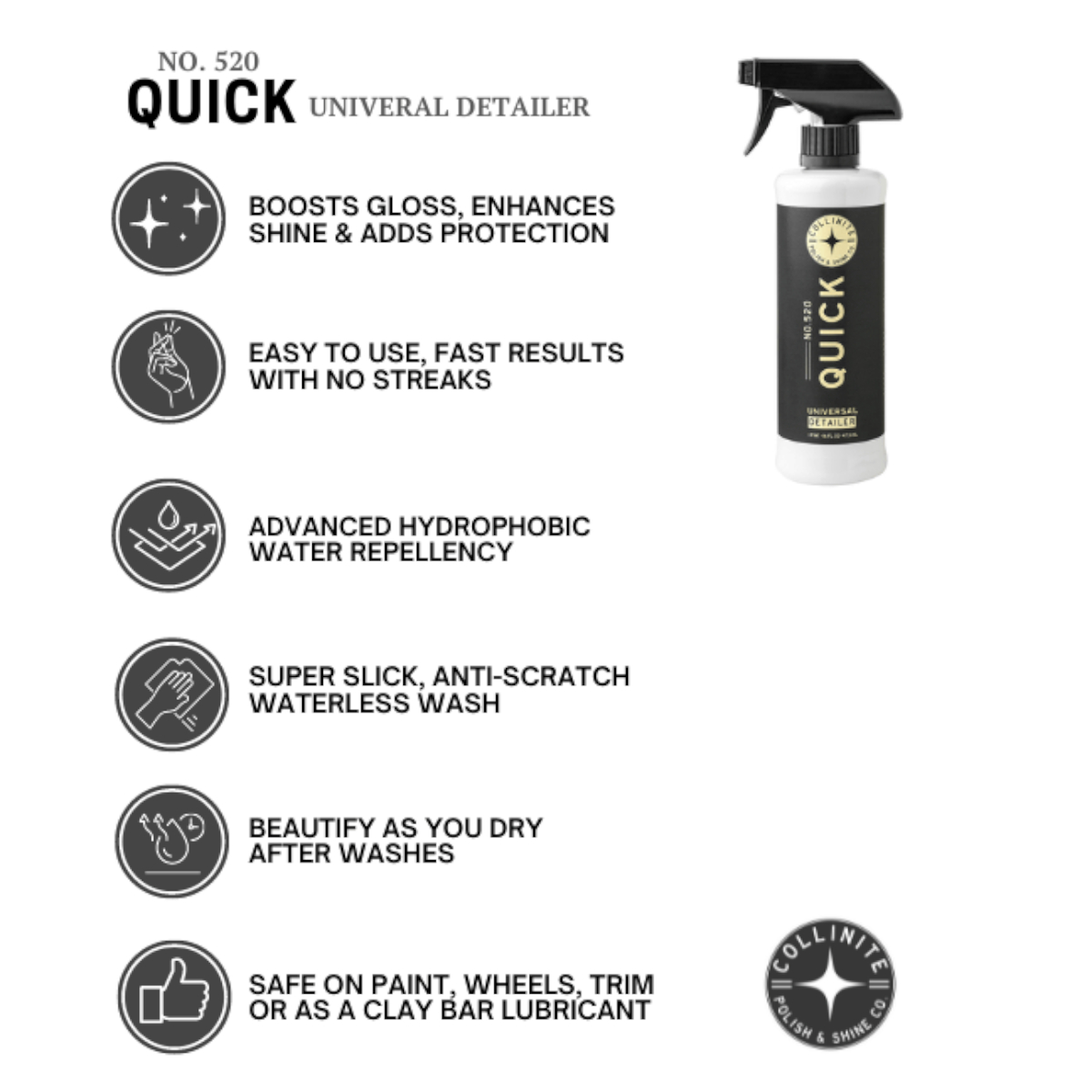 COLLINITE No. 520 Quick Universal Detailer Set 473ml