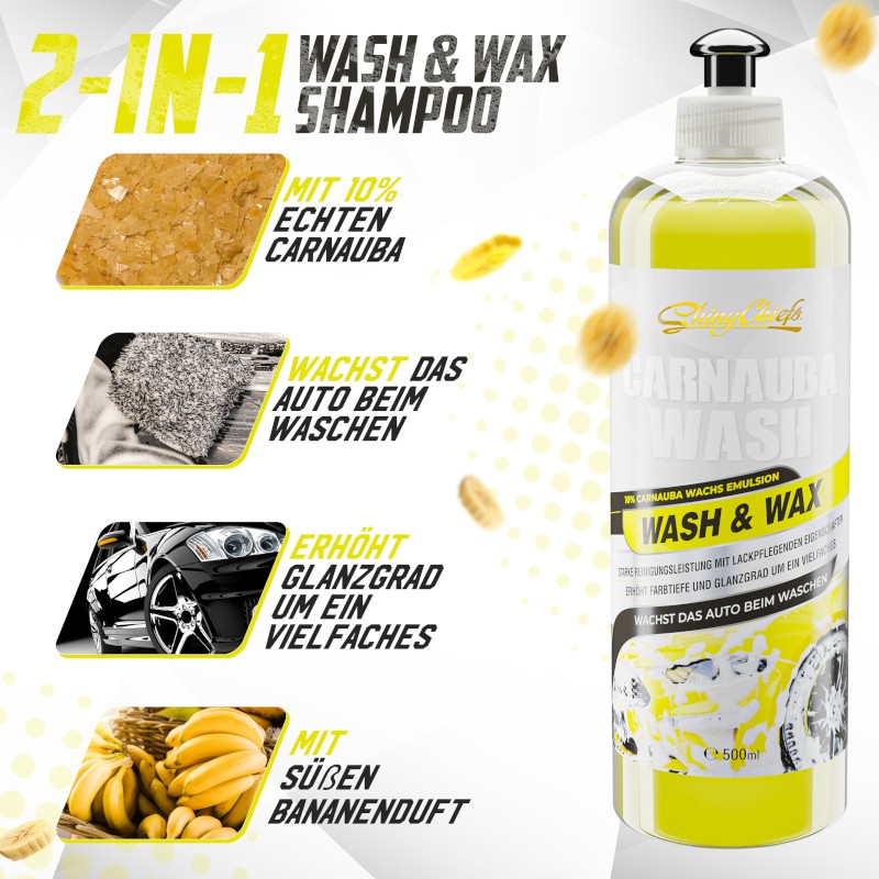 Shiny Chiefs CARNAUBA WASH - WAX SHAMPOO 500ml