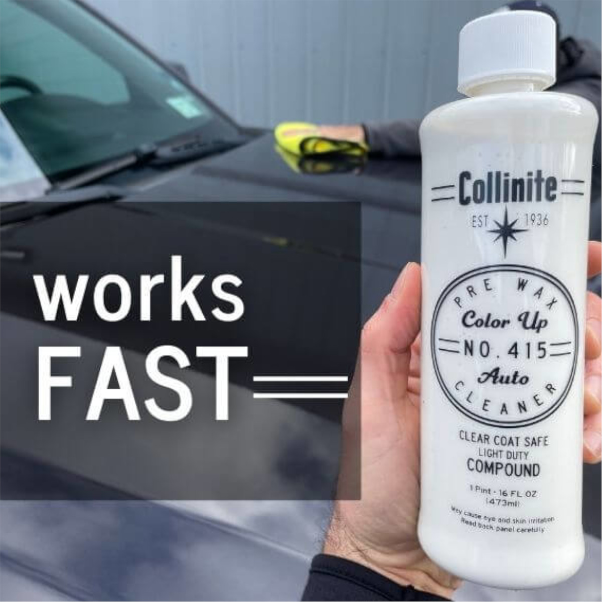 COLLINITE No 415 Color-Up Cleaner Paste Set - Lackreiniger 473ml