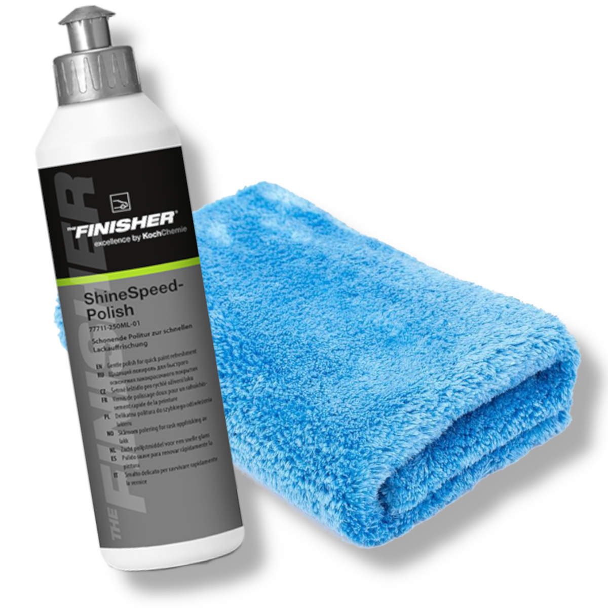 THE FINISHER Politurset Shine Speed Polish + Poliertuch