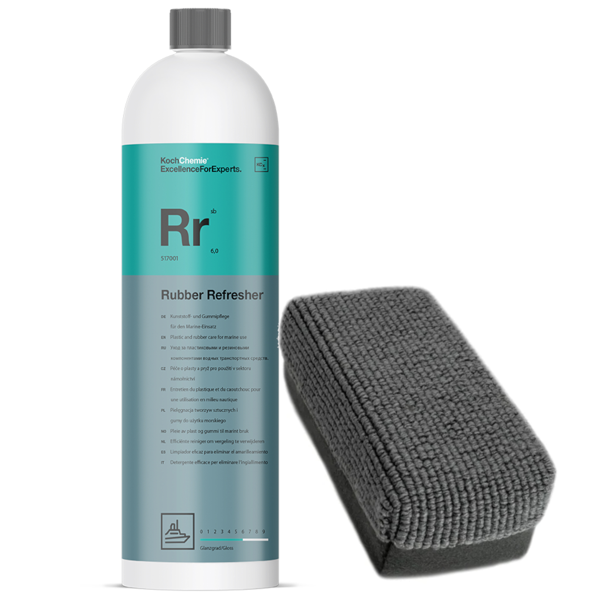 Koch Chemie RR Rubber Refresher Boot Kunststoff Pflege 1L + Apllikator