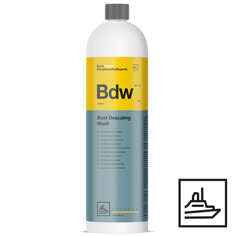 Koch Chemie BDW Boat Descaling Wash Boot Shampoo + Mikrofasertuch1L