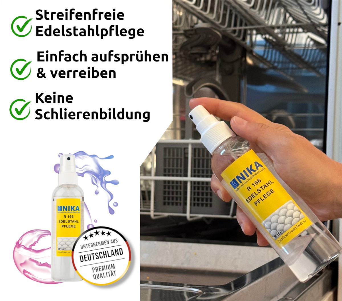 NIKA R166 Edelstahlpflege 200ml