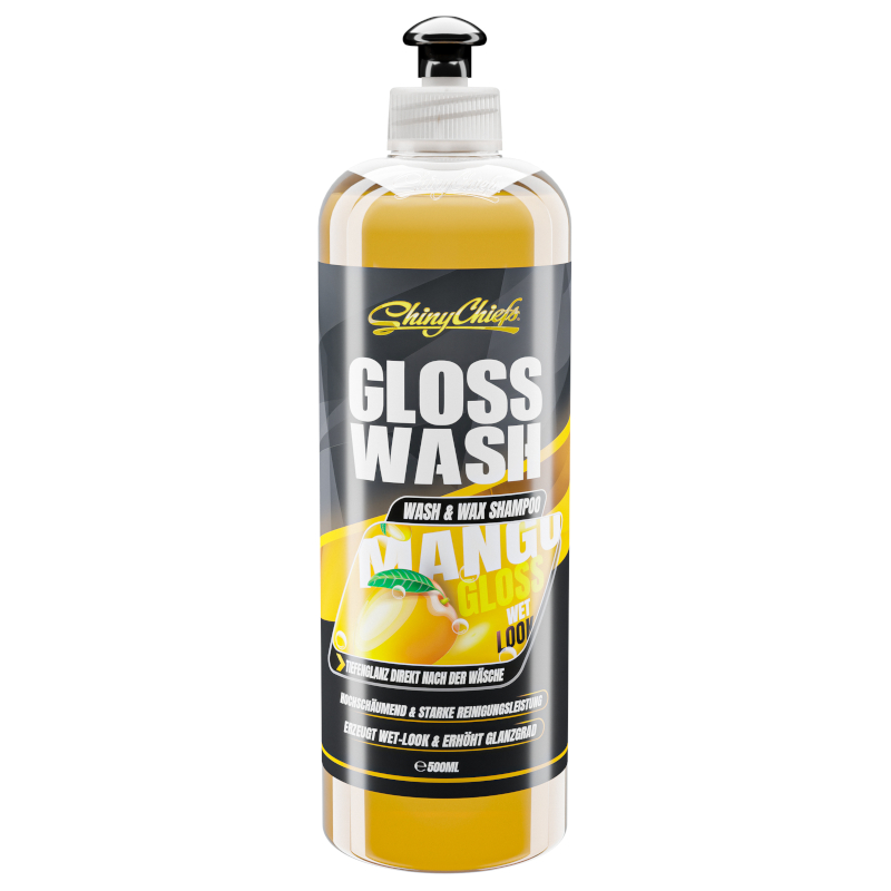 Shiny Chiefs GLOSSWASH MANGO - WASH & WAX SHAMPOO 500ml