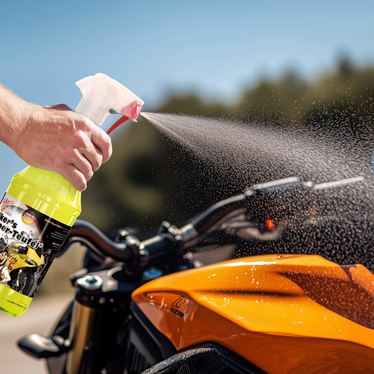 Tuga Chemie Bikers Felgenteufel Motorrad Motorradreiniger Set Groß