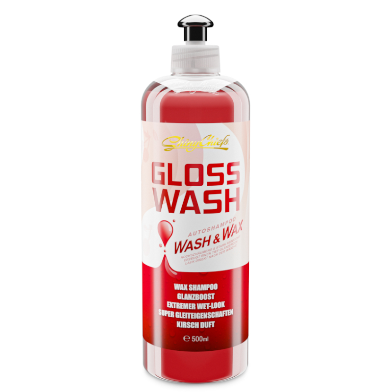 Shiny Chiefs GLOSSWASH KIRSCHE - WASH & WAX SHAMPOO 500ml