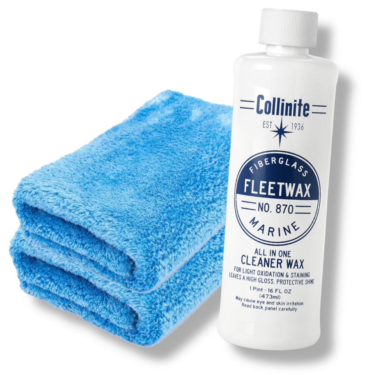COLLINITE No 870 Marine Fleetwax 2in1 Boot Politur Versiegelung Set