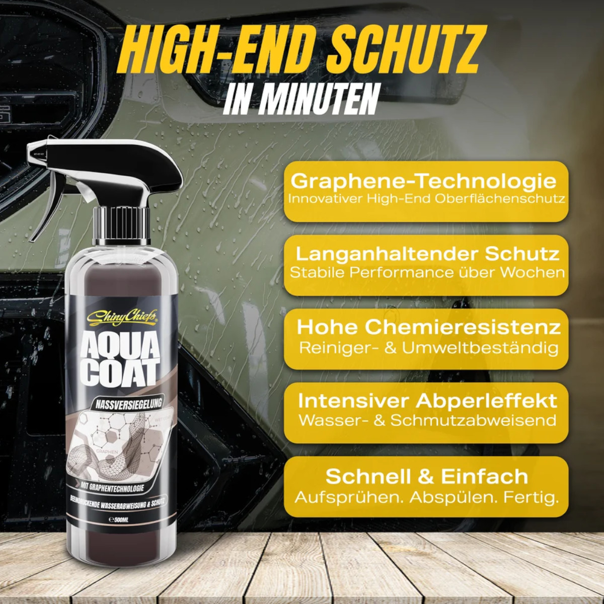 Shiny Chiefs AQUA COAT - GRAPHENE NASSVERSIEGELUNG 500ml