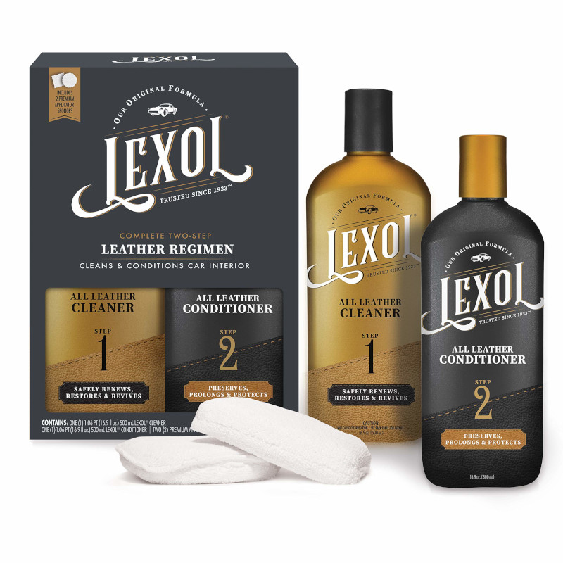 Lexol Leather Care Kit Lederpflege Set 2x500ml + 2 Pads