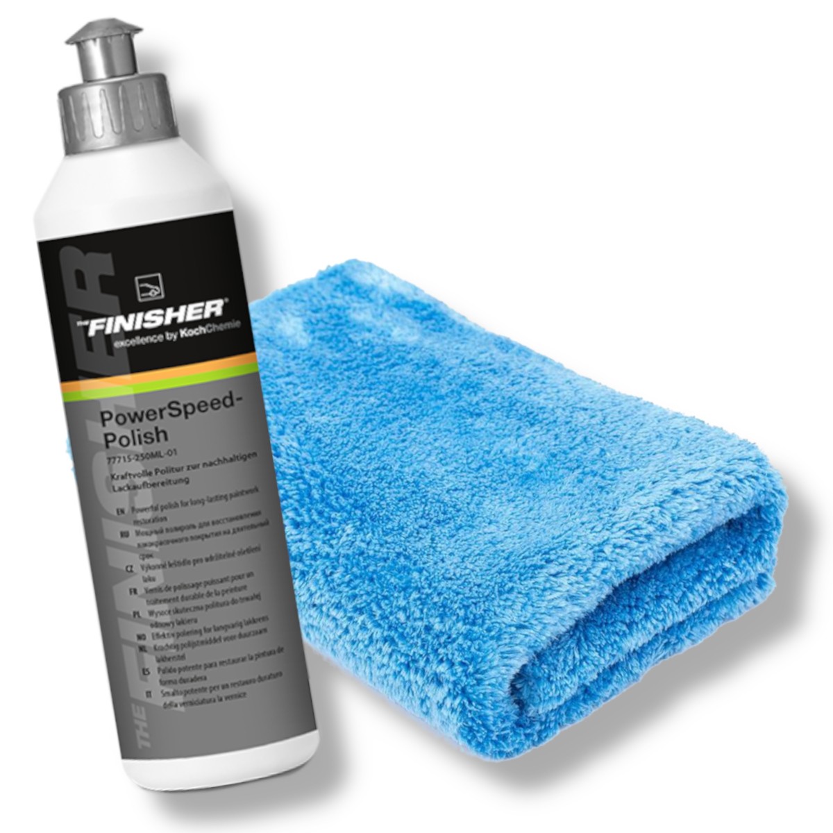 THE FINISHER Politurset - Power Speed Polish + Poliertuch