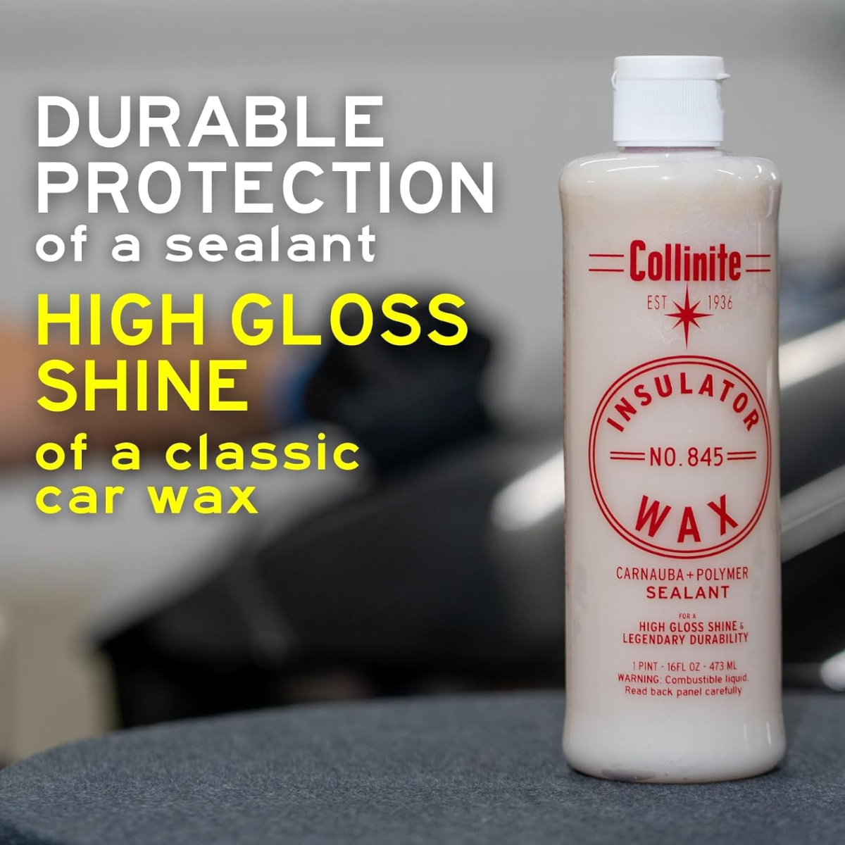 COLLINITE 845 Insulator Carnauba & Polymer Autowax 473ml