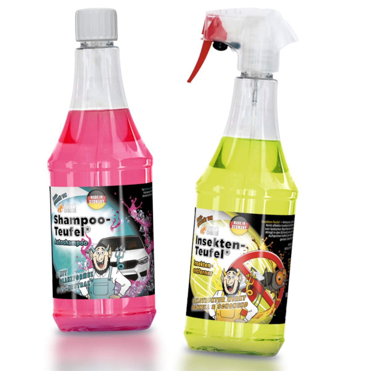 Tuga Chemie Insekten und Autoshampoo Teufel Set 2x1L